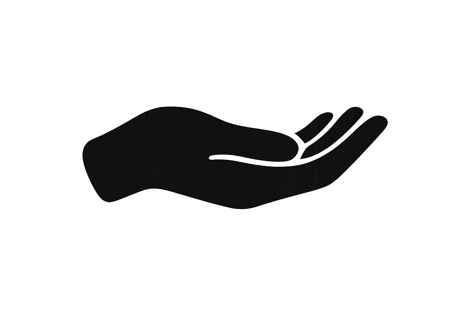 hand filled black icon 