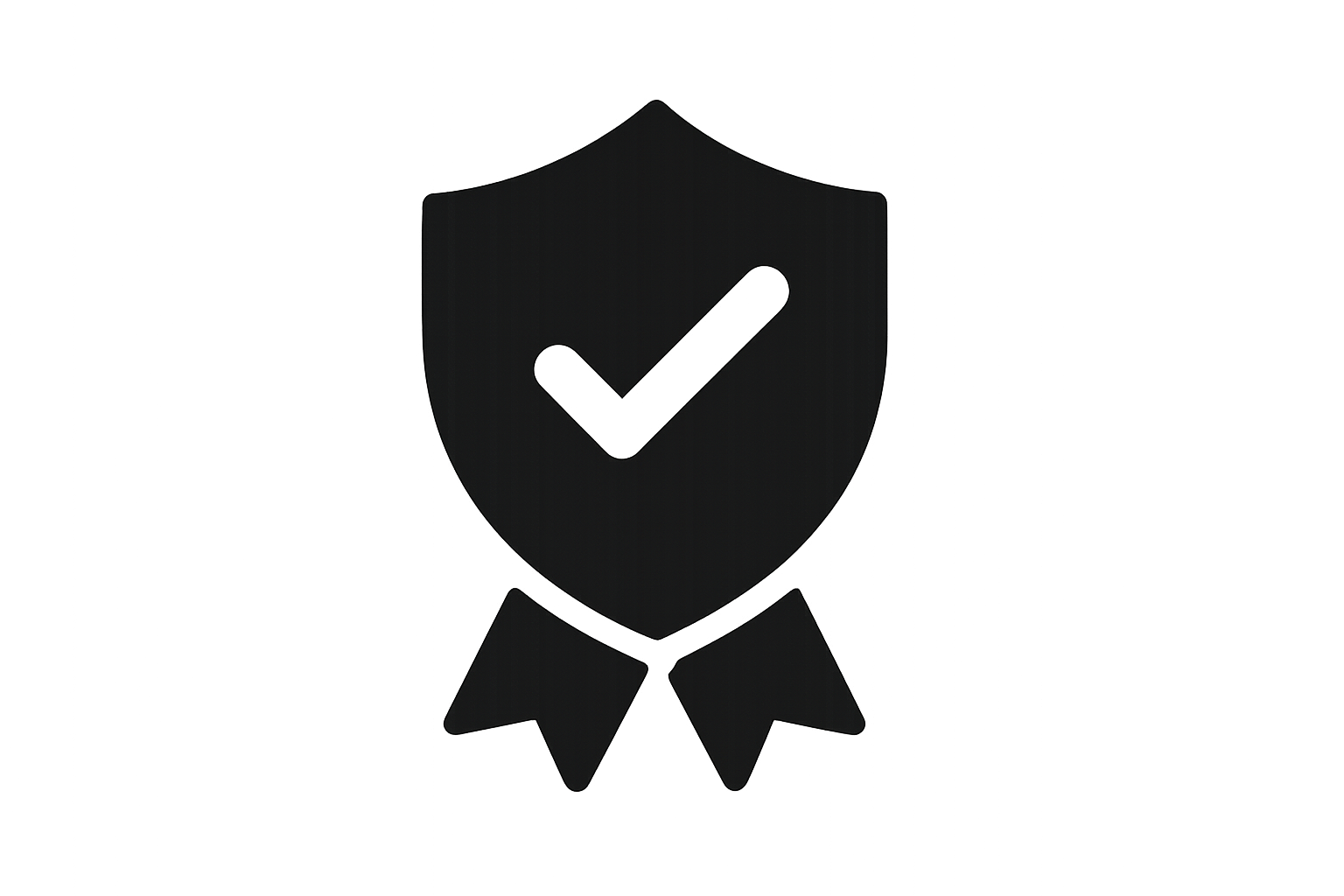 i need an icon in black filled black which shows quality assurance 
